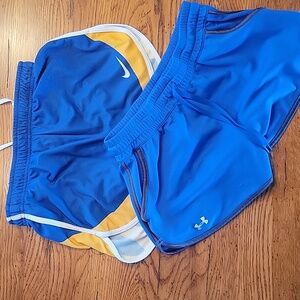 Nike and Under Armour Athletic Shorts Set